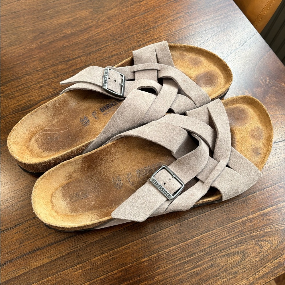 Birkenstock Lugano Soft Footbed Suede Sandals